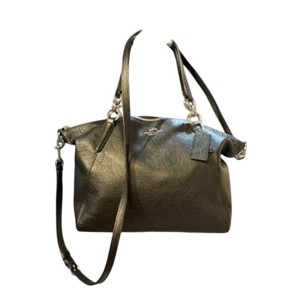 Coach Small Kelsey Satchel* Black Leather* Beautiful Bag - Picture 1 of 1